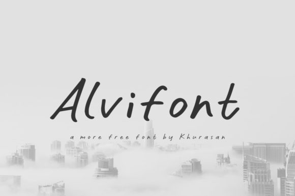 Alvifon: A Modern Handwritten Typeface for Editorial Design
