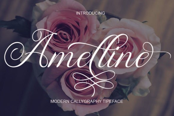 Amelline: A Modern Script Handwritten Font for Creative Projects