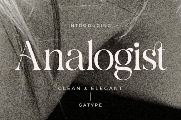 Analogist: A Modern Serif Typeface for Handmade Branding