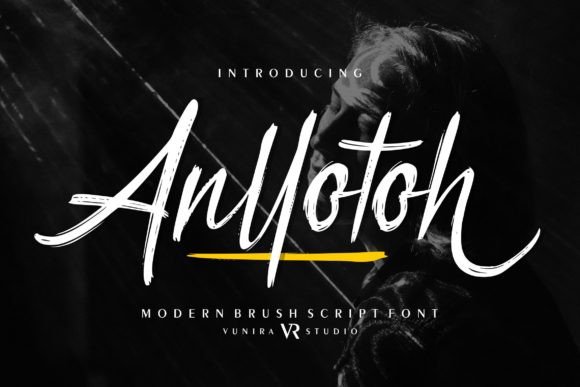 Anllotoh: The Modern Script Typeface for Creative Makers