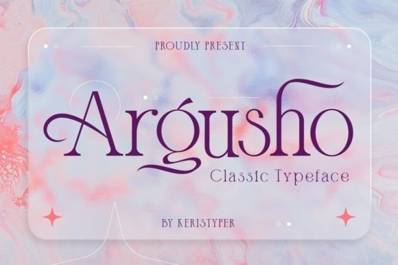 Argusho: A Modern Serif Typeface for Elegant Editorial Design