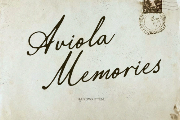 Aviola Memories: A Vintage Script for Modern Designers