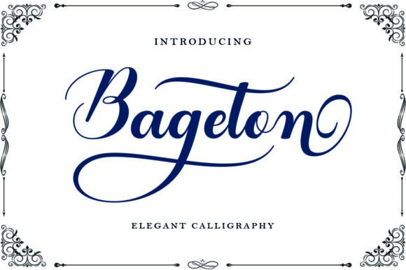 Bageton: A Handwritten Typeface for Editorial Design
