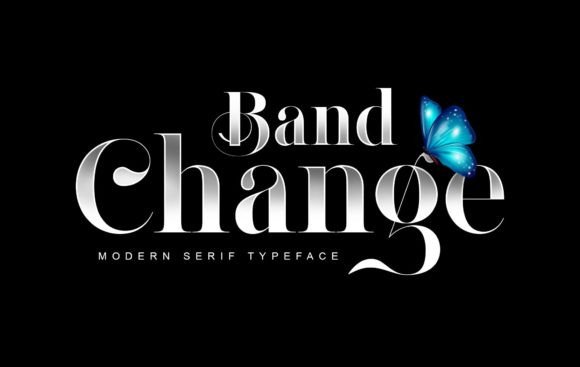 Band Change: The Modern Serif Font for Boutique Branding