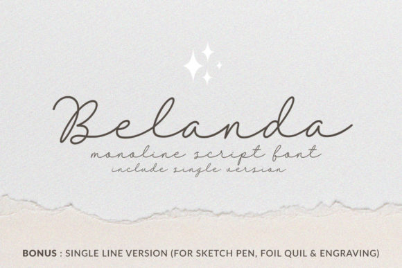 Belanda: A Vintage Script Typeface for Romantic Campaigns