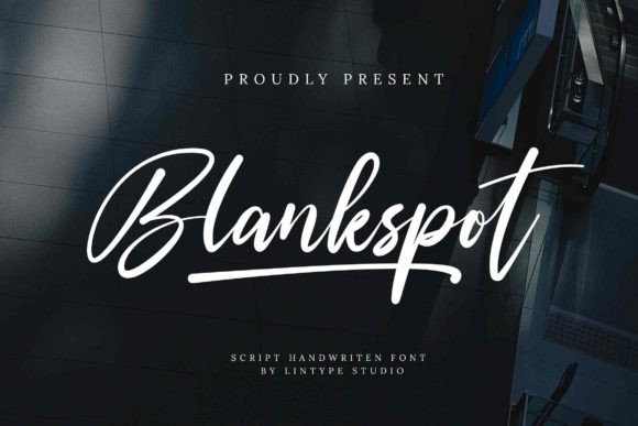 Blankspot: A Script Handwritten Font for Modern Editorial Design