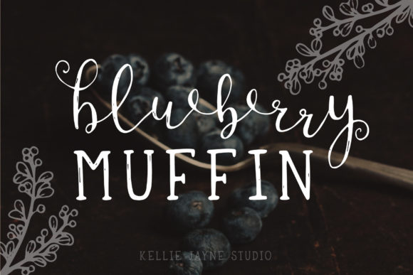 Blueberry Muffin: A Whimsical Script Handwritten Typeface Review