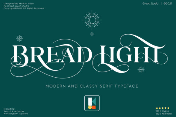 Bread Light: The Elegant Serif Font for Luxury Branding