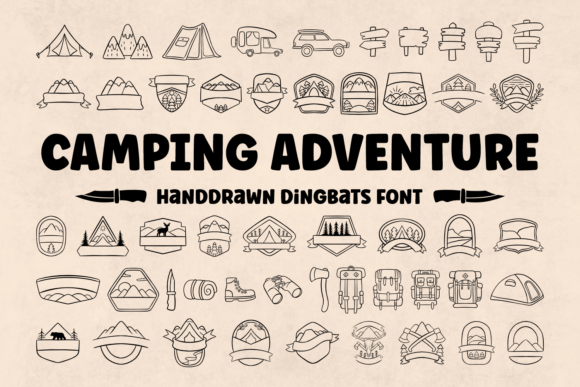 Camping Adventure: A Premium Outdoor Typeface for Editorial Design