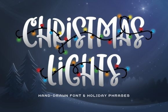 Christmas Lights: The Bold Typeface for Festive Branding