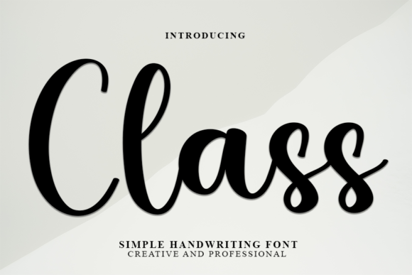 Class: The Perfect Script Handwritten Font for Editorial Design