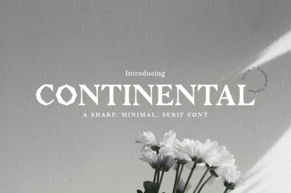 Continental Typeface: A Rugged Serif for Bold Branding
