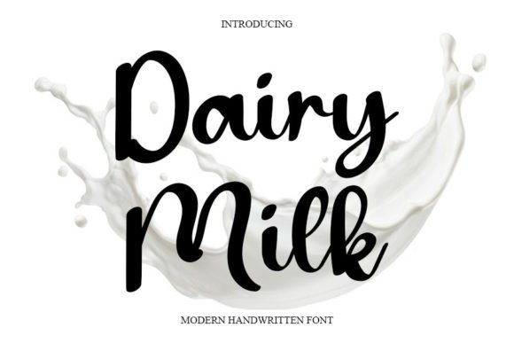 Dairy Milk: A Magical Handwritten Font for Crafters