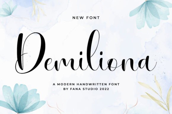 Demiliona: A Sweet Script Handwritten Font for Romantic Designs
