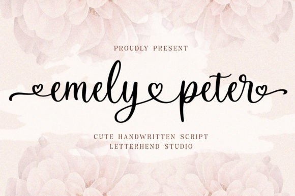 Emely and Peter: A Modern Script Handwritten Font for Makers