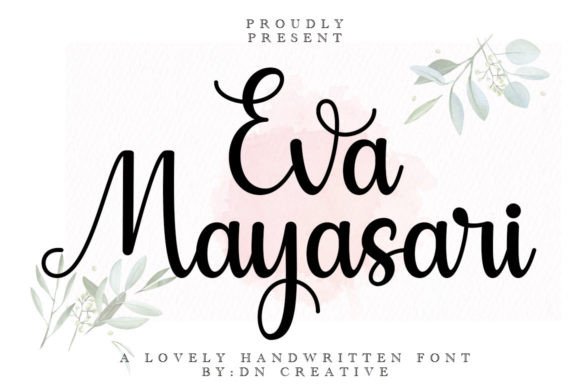 Eva Mayasari: The Elegant Script Handwritten Font for Your Brand
