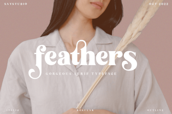 Feathers: A Modern Serif Typeface for Editorial Design