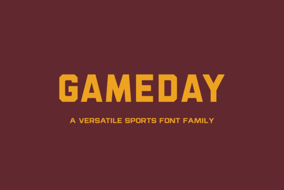 Gameday Font Review for Bold Creative Projects