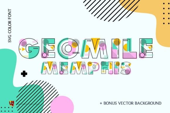 Geomile Memphis: The Bold Color Font for Scroll-Stopping Campaigns