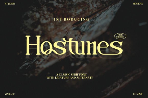 Hostunes: A Modern Serif Font for Editorial Design