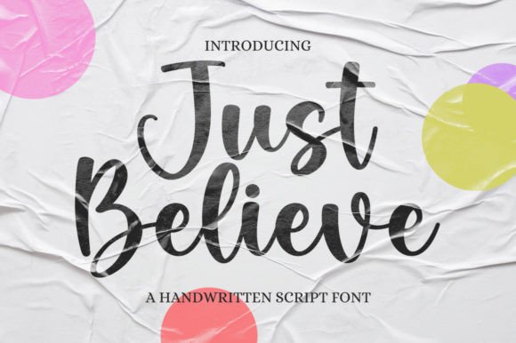 Just Believe: The Perfect Script Handwritten Font for Makers