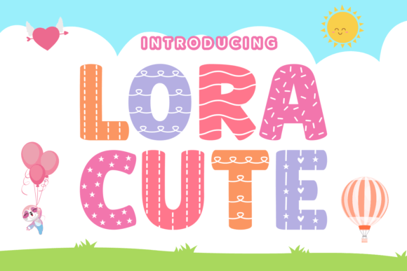 Lora Cute: The Whimsical Typeface for Cheerful Brand Identity