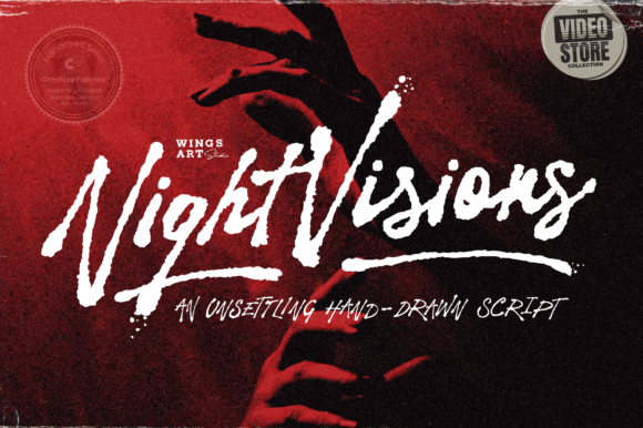 Night Visions: A Hand-Drawn Script Typeface for Editorial Design