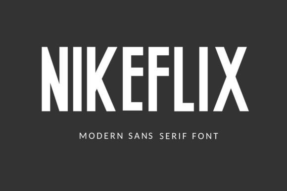 Nikeflix: A Bold Sans Serif Typeface for Modern Web Design
