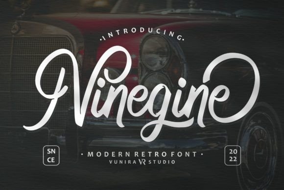 Ninegine: The Modern Script Font for Digital Branding