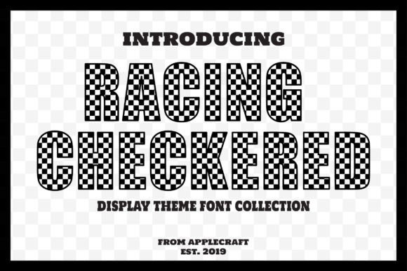 Racing Checkered: A Versatile Decorative Typeface for Bold Branding