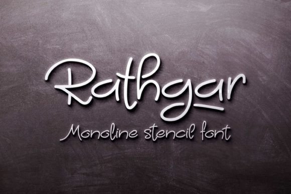 Rathgar Stencil: The Handwritten Font for Authentic Brand Identity