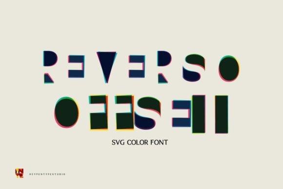 Reverso Offset: A Unique All-Caps Color Font for Editorial Design