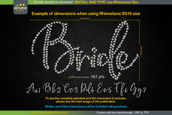 RS01 Cursiva Rhinestone Template TTF for Scroll-Stopping Visuals