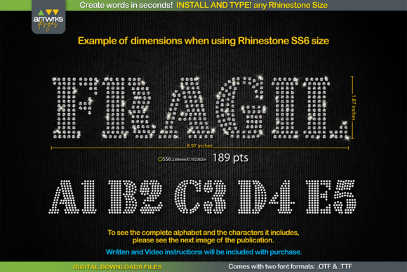 RS03 Seal Bold Rhinestone Template TTF Review