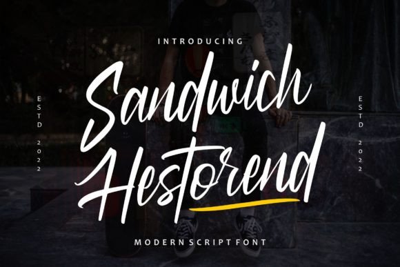 Sandwich Hestorend: The Modern Script Font for Polished Branding