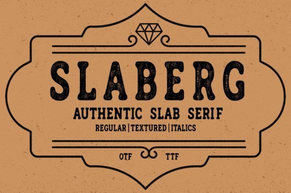 Slaberg: The Vintage Slab Serif Font for Authentic Branding