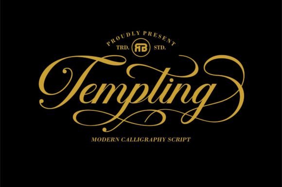 Tempting Script Handwritten Font for Creative Product Design