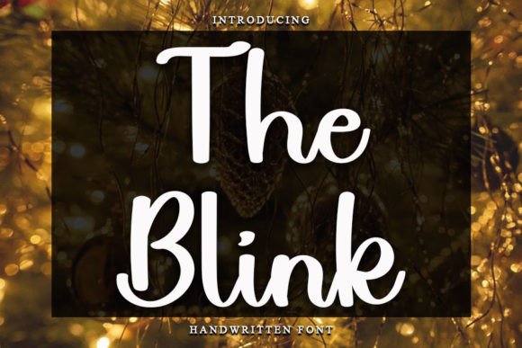 The Blink: A Magical Handwritten Typeface for Editorial Design
