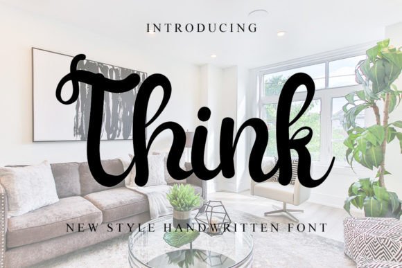 Think: A Beautiful and Sweet Font for Editorial Design