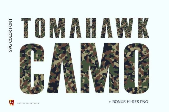 Tomahawk Camo: The Bold Military Typeface for Digital Brands